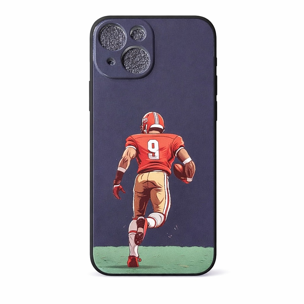 iPhone 14 Phone Case Football Player NFL Black TPU Shockproof Black Case